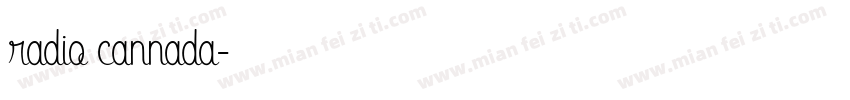 radio cannada字体转换